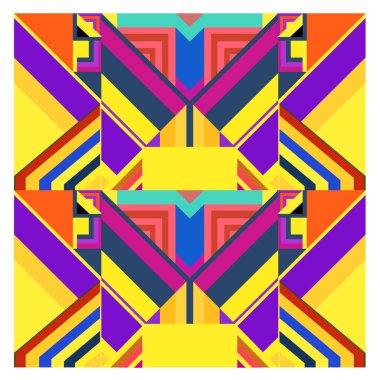 Kaynak için vektör renkli geometrik ve eğri arkaplan deseni