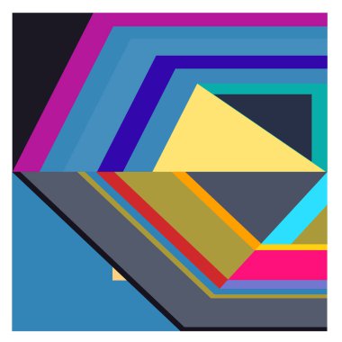 Kaynak için vektör renkli geometrik ve eğri arkaplan deseni