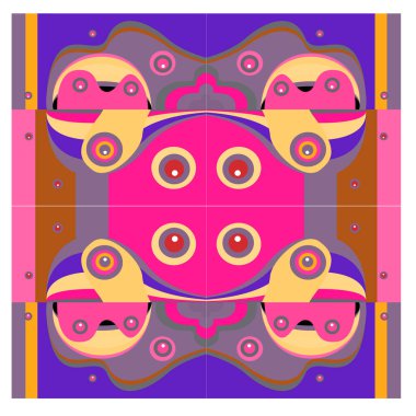 Kaynak için vektör renkli geometrik ve eğri arkaplan deseni