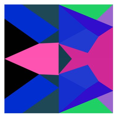 Kaynak için vektör renkli geometrik ve eğri arkaplan deseni