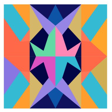 Kaynak için vektör renkli geometrik ve eğri arkaplan deseni