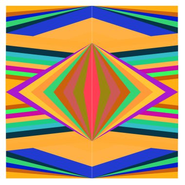 Kaynak için vektör renkli geometrik ve eğri arkaplan deseni