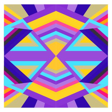 Kaynak için vektör renkli geometrik ve eğri arkaplan deseni