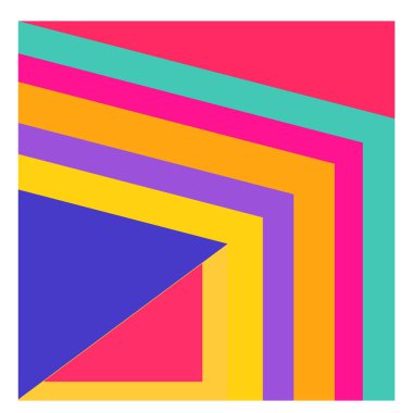 Kaynak için vektör renkli geometrik ve eğri arkaplan deseni