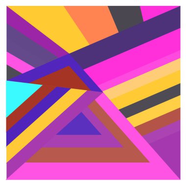 Kaynak için vektör renkli geometrik ve eğri arkaplan deseni