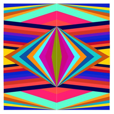 Kaynak için vektör renkli geometrik ve eğri arkaplan deseni