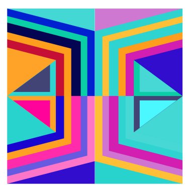 Kaynak için vektör renkli geometrik ve eğri arkaplan deseni