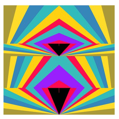 Kaynak için vektör renkli geometrik ve eğri arkaplan deseni