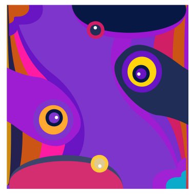 Kaynak için vektör renkli geometrik ve eğri arkaplan deseni