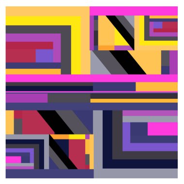 Kaynak için vektör renkli geometrik ve eğri arkaplan deseni