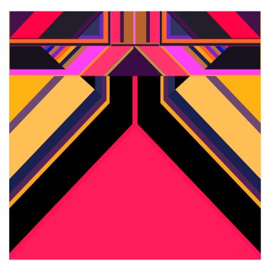 Kaynak için vektör renkli geometrik ve eğri arkaplan deseni