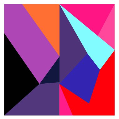 Kaynak için vektör renkli geometrik ve eğri arkaplan deseni