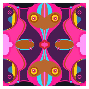 Kaynak için vektör renkli geometrik ve eğri arkaplan deseni