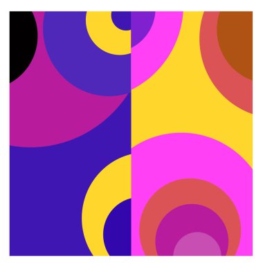 Kaynak için vektör renkli geometrik ve eğri arkaplan deseni