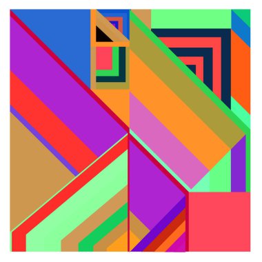 Kaynak için vektör renkli geometrik ve eğri arkaplan deseni