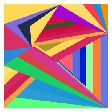 Kaynak için vektör renkli geometrik ve eğri arkaplan deseni