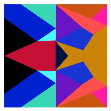 Kaynak için vektör renkli geometrik ve eğri arkaplan deseni