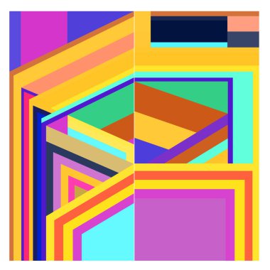 Kaynak için vektör renkli geometrik ve eğri arkaplan deseni