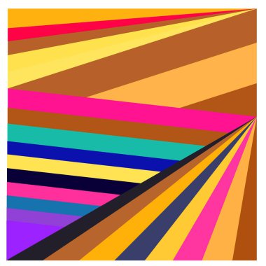 Kaynak için vektör renkli geometrik ve eğri arkaplan deseni