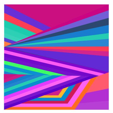 Kaynak için vektör renkli geometrik ve eğri arkaplan deseni