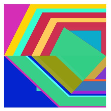 Kaynak için vektör renkli geometrik ve eğri arkaplan deseni