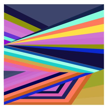 Kaynak için vektör renkli geometrik ve eğri arkaplan deseni