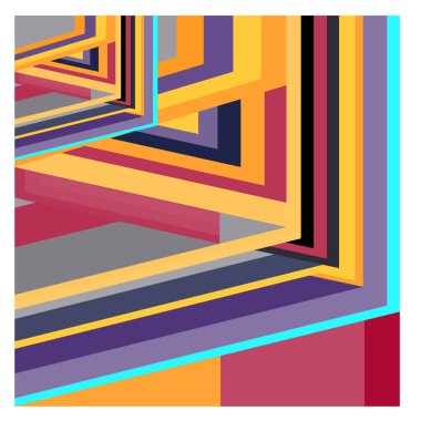 Kaynak için vektör renkli geometrik ve eğri arkaplan deseni