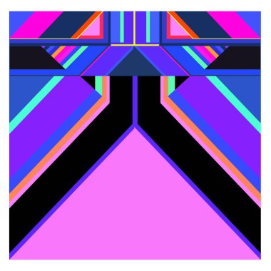 Kaynak için vektör renkli geometrik ve eğri arkaplan deseni