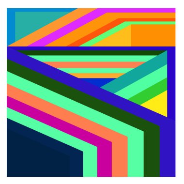 Kaynak için vektör renkli geometrik ve eğri arkaplan deseni