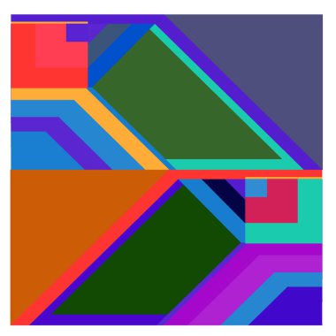 Kaynak için vektör renkli geometrik ve eğri arkaplan deseni