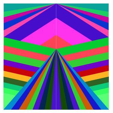 Kaynak için vektör renkli geometrik ve eğri arkaplan deseni