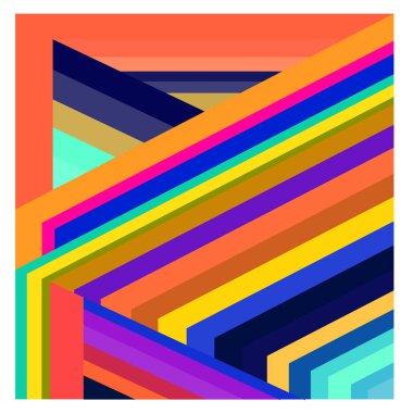 Kaynak için vektör renkli geometrik ve eğri arkaplan deseni