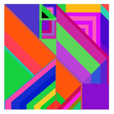 Kaynak için vektör renkli geometrik ve eğri arkaplan deseni