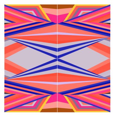 Kaynak için vektör renkli geometrik ve eğri arkaplan deseni