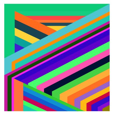 Kaynak için vektör renkli geometrik ve eğri arkaplan deseni