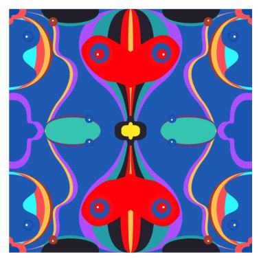 Kaynak için vektör renkli geometrik ve eğri arkaplan deseni