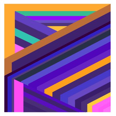 Kaynak için vektör renkli geometrik ve eğri arkaplan deseni