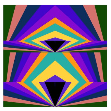 Kaynak için vektör renkli geometrik ve eğri arkaplan deseni