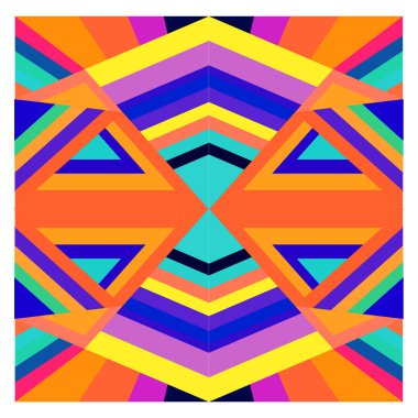 Kaynak için vektör renkli geometrik ve eğri arkaplan deseni