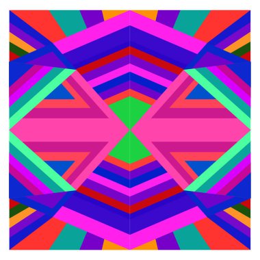 Kaynak için vektör renkli geometrik ve eğri arkaplan deseni