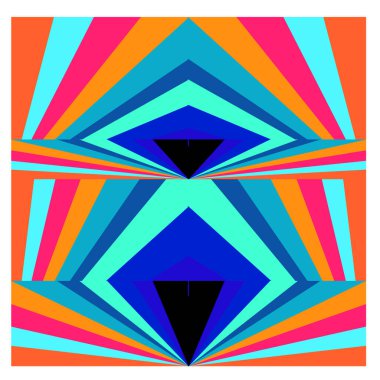 Kaynak için vektör renkli geometrik ve eğri arkaplan deseni