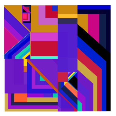 Kaynak için vektör renkli geometrik ve eğri arkaplan deseni