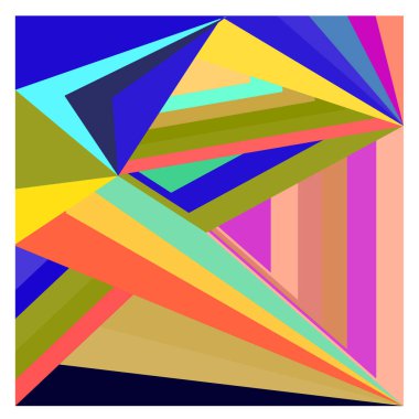 Kaynak için vektör renkli geometrik ve eğri arkaplan deseni