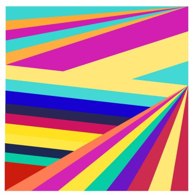 Kaynak için vektör renkli geometrik ve eğri arkaplan deseni