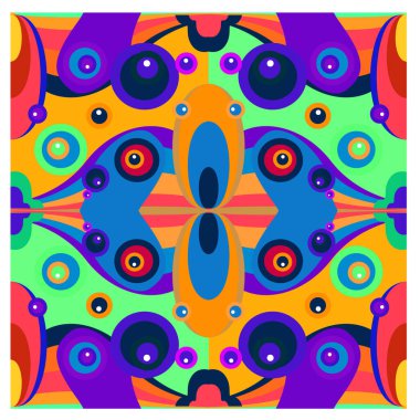 Kaynak için vektör renkli geometrik ve eğri arkaplan deseni