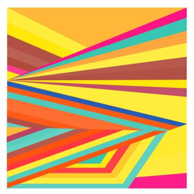 Kaynak için vektör renkli geometrik ve eğri arkaplan deseni