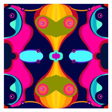 Kaynak için vektör renkli geometrik ve eğri arkaplan deseni