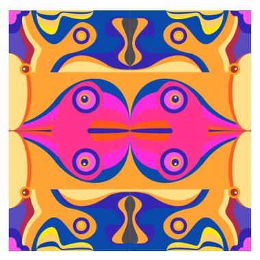 Kaynak için vektör renkli geometrik ve eğri arkaplan deseni