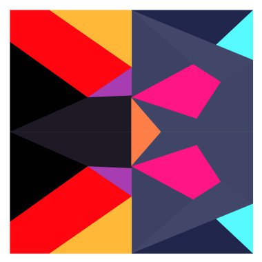 Kaynak için vektör renkli geometrik ve eğri arkaplan deseni