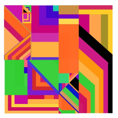 Kaynak için vektör renkli geometrik ve eğri arkaplan deseni